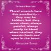 Textured Paper - Alexandre Dumas Quote 2"Moral Wounds Art Print Photo Poster Gift The Count of Monte Cristo - Size: 18 x 12 Inches view 1