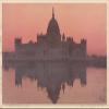 Textured Paper - Hiroshi Yoshida - Victoria Memorial (1931) Photo Poster Painting Art Print - Size: 18 x 12 Inches view 1