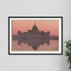 Textured Paper - Hiroshi Yoshida - Victoria Memorial (1931) Photo Poster Painting Art Print - Size: 18 x 12 Inches view 3