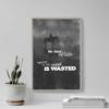 Textured Paper - Horse Riding Motivational Poster 07"No Hour of Life Spent in The Saddle is Wasted Photo Print Art Quote Gift - Size: 18 x 12 Inches view 3