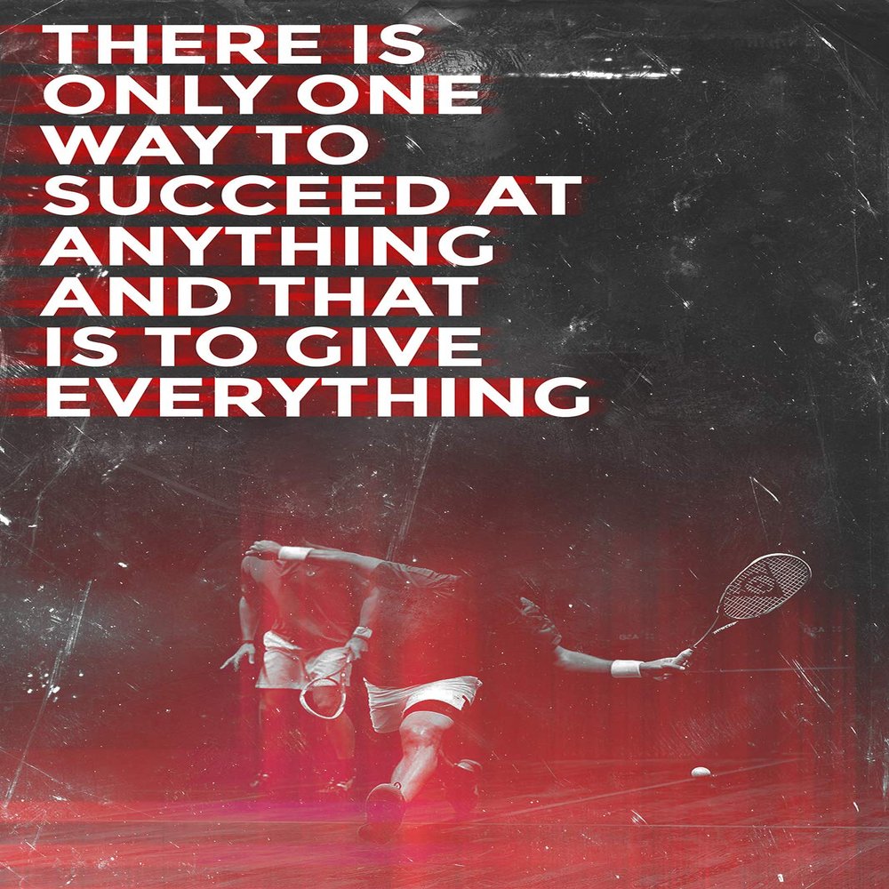 Textured Paper - Squash (Sport) Motivational Poster 10"Succeed. Photo Print Art Motivation Quote Gift - Size: 18 x 12 Inches