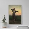 Textured Paper - Jules Breton - The Tired Gleaner (1880) Photo Poster Painting Art Print - Size: 18 x 12 Inches view 3