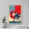 Textured Paper - Ladybird Art Print 'Hope' - Photo Poster Gift - Lady Bird Animal Coccinellidae - Size: 18 x 12 Inches view 3