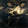Textured Paper - Francisco Goya - Man Mocked by Two Women (1823) Photo Poster Painting Art Print - Size: 18 x 12 Inches view 1