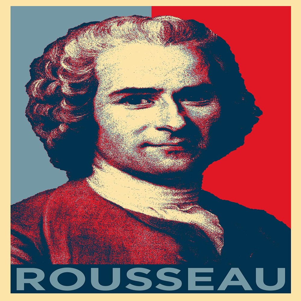 Textured Paper - Jean-Jacques Rousseau Art Print 'Hope' - Photo Poster Gift - Size: 18 x 12 Inches