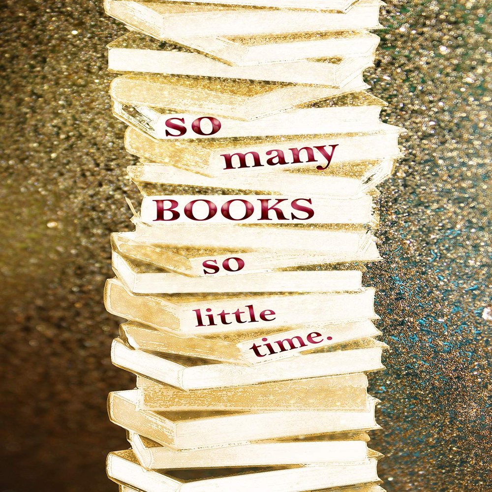 Textured Paper - So Many Books so Little time - Motivational Print Photo Poster Quote - Art - Size: 18 x 12 Inches