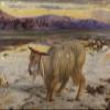 Textured Paper - William Holman Hunt - The Scapegoat (1854) Photo Poster Art Print Painting - Size: 18 x 12 Inches view 1