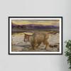 Textured Paper - William Holman Hunt - The Scapegoat (1854) Photo Poster Art Print Painting - Size: 18 x 12 Inches view 3