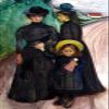 Textured Paper - Edvard Munch - The Book Family (1903) Photo Poster Painting Art Print - Size: 18 x 12 Inches view 1