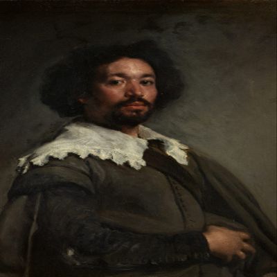 Textured Paper - Diego Velazquez - Portrait of Juan Pareja (1650) Photo Poster Painting Art Print - Size: 18 x 12 Inches