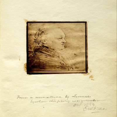 Textured Paper - William Blake - Self-Portrait from Songs of Innocent and Experience (1794) Photo Poster Art Print Painting - Size: 18 x 12 Inches