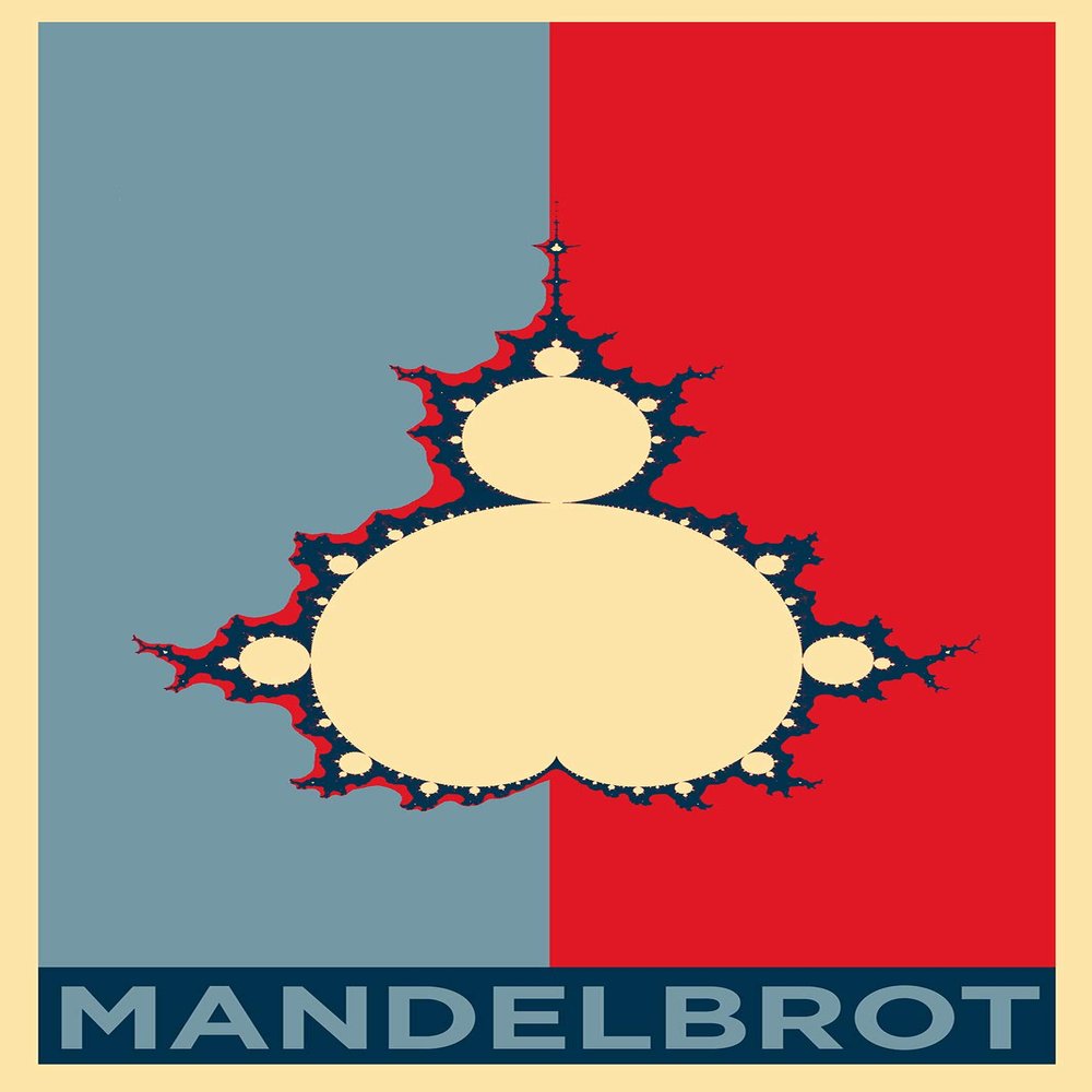 Textured Paper - Mandelbrot Set Art Print 'Hope' - Photo Poster Gift - Fractal Geometry Mathematics Psychedelic The Thumbprint of God LSD - Size: 18 x 12 Inches