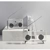 TOMYEUS Home Dcor Simple Modern Style Transparent Crystal Ornament Recorder Creative Modeling Living Room Porch Desktop Decoration Art Decorative view 4