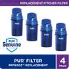 PUR 7-Cup Water Filter Pitcher Bundle with 4 Replacement Filters, Small 7-Cup Capacity, 2-in-1 Powerful Filtration, Faster Filtration, BPA Free view 3