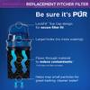 PUR 7-Cup Water Filter Pitcher Bundle with 4 Replacement Filters, Small 7-Cup Capacity, 2-in-1 Powerful Filtration, Faster Filtration, BPA Free view 4