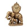 TOMYEUS Table Clock Pendulum Clock Desktop Desktop Elephant Clock Clock Ornaments Home Living Room Retro Wood Old-Fashioned Clock Desk Clock (Color : E) view 1