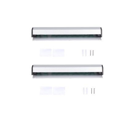 2Pcs Ticket Holder for Restaurant, Kitchen Ticket Holder Rail Strip Display Rail Metal Slide Check Rack Kitchen Order Holder Rack(M)