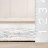 nuLOOM SpinClean Everlee Blue/Ivory, 4' x 6', Vintage Medallion, Soft and Cozy, High Traffic, Stain Resistant, Easy Clean, Durable, Machine Washable Area Rug for Bedroom, Living Room, Dining, Foyer view 2