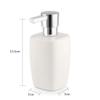 moisture Soap Dispenser Set Ceramic Foam Soap Dispenser Can be Refilled with Liquid Soap Dispenser Kitchen Sink Soap Dispenser Due to Lotion Shampoo Massage Oil Home Soap Dispenser (Color : Black) view 2