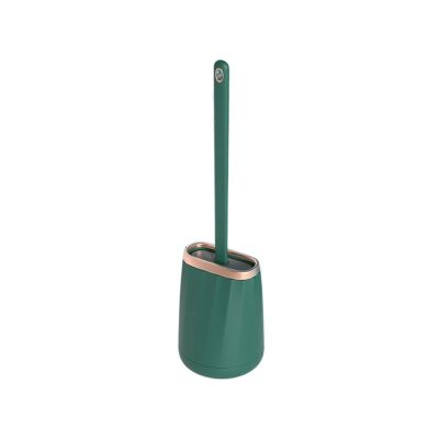 TOMYEUS Toilet Brush Toilet Brush Household No Dead Corner Wall-Mounted Toilet Brush Toilet Cleaning Toilet Bathroom Silicone Cleaning Brush Deep Cleaning Brush (Color : Green)