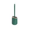 TOMYEUS Toilet Brush Toilet Brush Household No Dead Corner Wall-Mounted Toilet Brush Toilet Cleaning Toilet Bathroom Silicone Cleaning Brush Deep Cleaning Brush (Color : Green) view 1