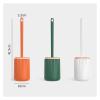 TOMYEUS Toilet Brush Toilet Brush Household No Dead Corner Wall-Mounted Toilet Brush Toilet Cleaning Toilet Bathroom Silicone Cleaning Brush Deep Cleaning Brush (Color : Green) view 2