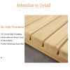 ZXCVBAS Bamboo Bath Mat,Teak Shower Mat,Wood Bath Mat,Wood Shower Mat - Non Slip Indoor Or Outdoor Shower Mat,Waterproof Mat for Spa, Sauna, Kitchen Or Camp Shower,Customizable,80x80cm/31x31in view 4