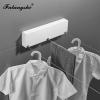 ZLASS Collapsible Clothes Rack Clothes Line Dryer Bathroom Drying Rack Wire Rope 3 Lines Clothesline Rack Laundry Dryer Triple Layer Portable Clothes Rack (Color : Gold) view 3