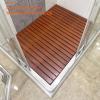 ZXCVBAS Bamboo Shower Bath Floor Mat,Non Slip Mat,Bamboo Bath Mat, Bamboo Shower Mat, Wooden Mat Wooden Shower Mat for Home, Spa Or Outdoor Use,Bathroom and Kitchen,80x110cm/31x43in view 2