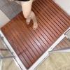 ZXCVBAS Bamboo Shower Bath Floor Mat,Non Slip Mat,Bamboo Bath Mat, Bamboo Shower Mat, Wooden Mat Wooden Shower Mat for Home, Spa Or Outdoor Use,Bathroom and Kitchen,80x110cm/31x43in view 3