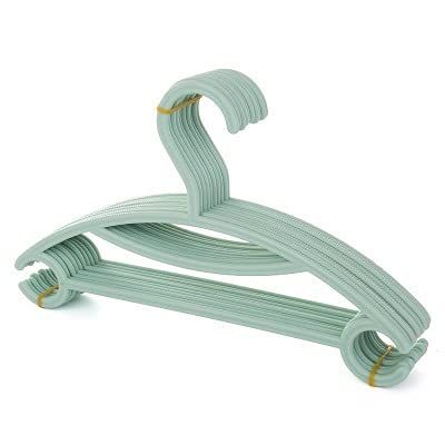 rUrEu Coat Hangers Color Plastic Kids Clothes Hanger Home Non-Slip Seamless Dry Wet Children Clothe Hangers Clothes Hangers/Green