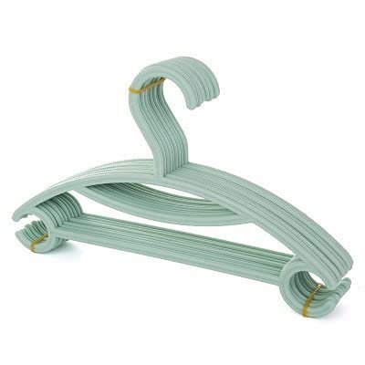 rUrEu Coat Hangers Color Plastic Kids Clothes Hanger Home Non-Slip Seamless Dry Wet Children Clothe Hangers Clothes Hangers/Green