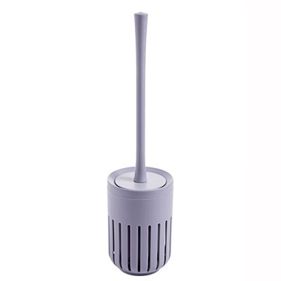 TOMYEUS Toilet Brush Wall-Mounted Toilet Brush Set, Bathroom Cleaning Brush Household Toilet Brush Toilet Toilet Brush Gray-Blue Wall-Mounted Toilet Brush Deep Cleaning Brush