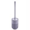 TOMYEUS Toilet Brush Wall-Mounted Toilet Brush Set, Bathroom Cleaning Brush Household Toilet Brush Toilet Toilet Brush Gray-Blue Wall-Mounted Toilet Brush Deep Cleaning Brush view 1