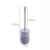 TOMYEUS Toilet Brush Wall-Mounted Toilet Brush Set, Bathroom Cleaning Brush Household Toilet Brush Toilet Toilet Brush Gray-Blue Wall-Mounted Toilet Brush Deep Cleaning Brush view 2
