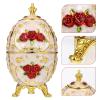 Mobestech Automatic Toothpick Holder Retro Engraved Dispenser Case Compact Toothpick Container Portable for Home Kitchen Dining Party 2.95X2.95X4.72In view 3