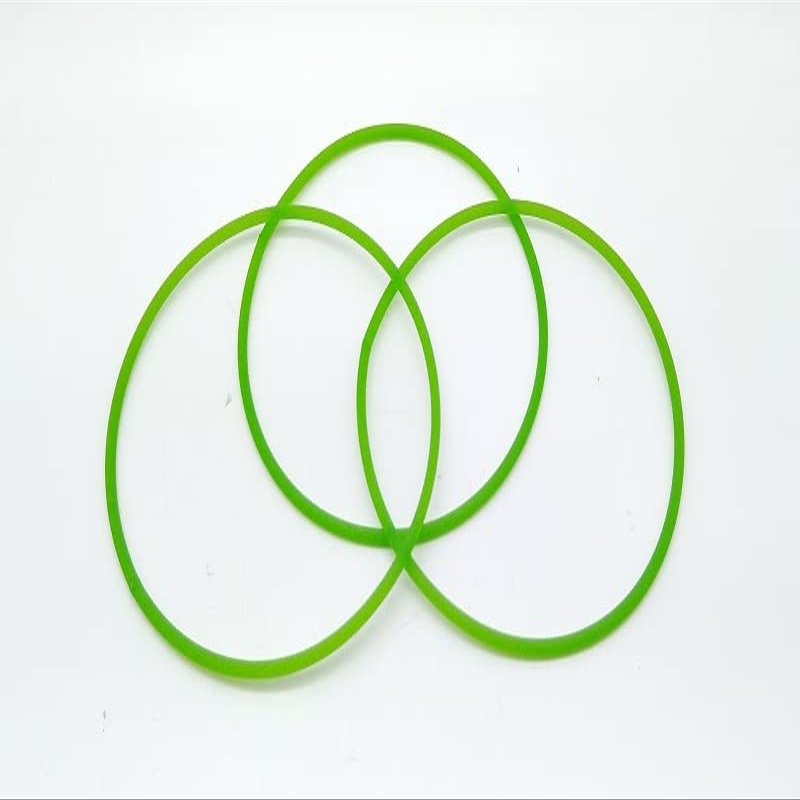 3pc Rubber Track Belt for Electric Commercial Candy Floss Cotton Machine Cotton Candy Machine ET - (Color: Green)