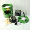 Outdoor Kerosene Stove Heater, 19cm Diameter, 10 Wicks Fuel Kerosene Cooking Stove Burner for Outdoor Camping Hiking Boiling Water, Green view 3