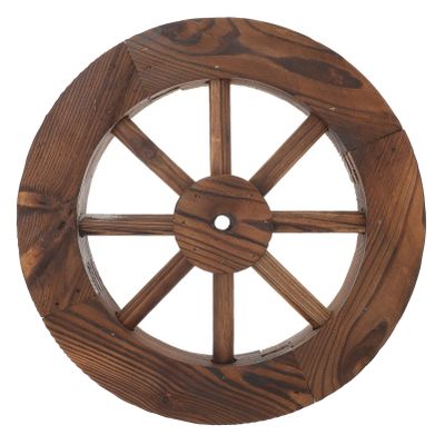 Alipis Garden Decoration 1pc Wooden Wheel for Outdoor Decor Decoraciones Para Salas De Casa Ocean Decor for Home Beach present 3d