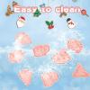 24 Pieces Christmas Cookie Stamps Gingerbread Cookie Cutters Xmas Embossing Santa Claus Elk Snowman Shapes 3D Plastic Cookie Molds for Baking Holiday Party Supplies view 4