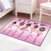 African Black Girl Rugs for Bedroom God Says You are Pink Girls Floor Rug for Living Room Ballerina Princess Carpets for Entrance Religious Room Decor Gift, 35" x 23" (2 x 3 Feet) view 3