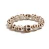 Skeleton Skull Bracelets for Men Women Punk White Turquoise Bead Bracelet view 1