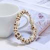 Skeleton Skull Bracelets for Men Women Punk White Turquoise Bead Bracelet view 3