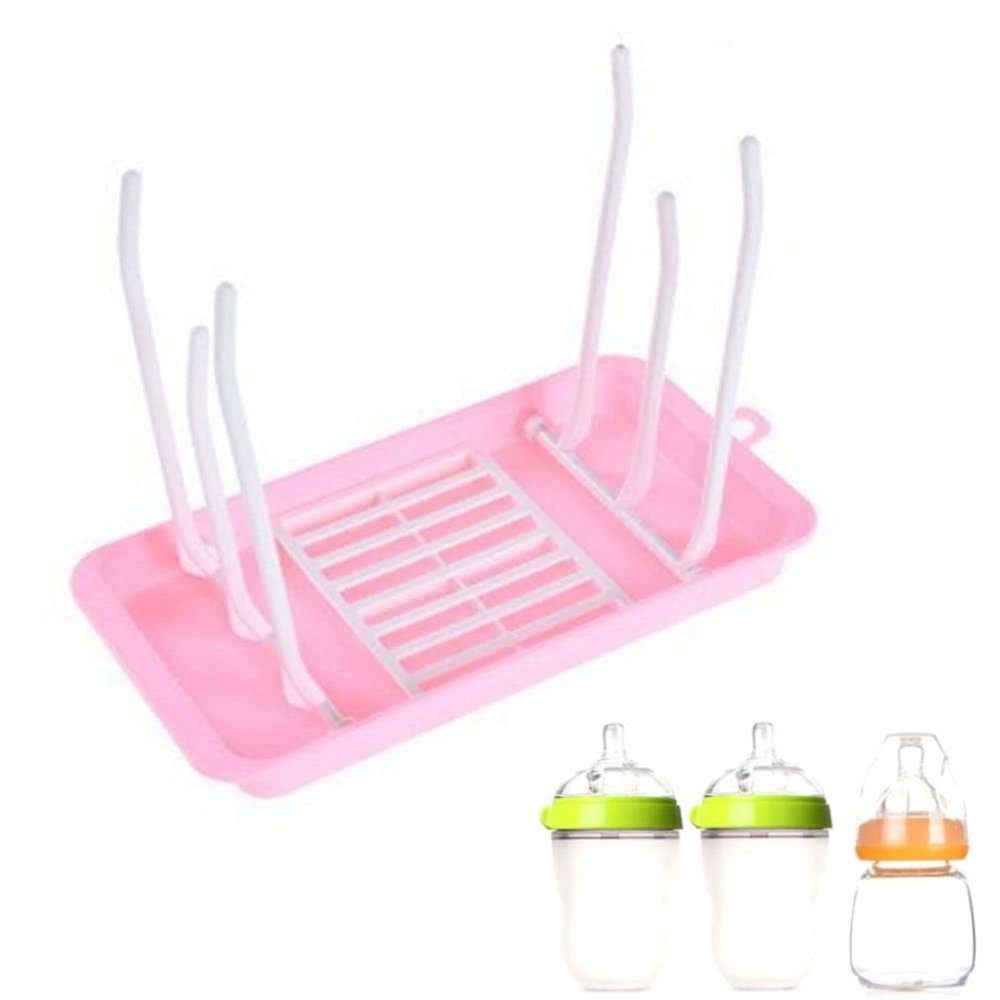 Baby Bottle Drying Rack Countertop Drying Rack with Drainer Board Bottle Drainer Bottle Holder Rack for Baby Bottles and Accessories Applicable to Kitchen and Household Kitchen Accessories Storage