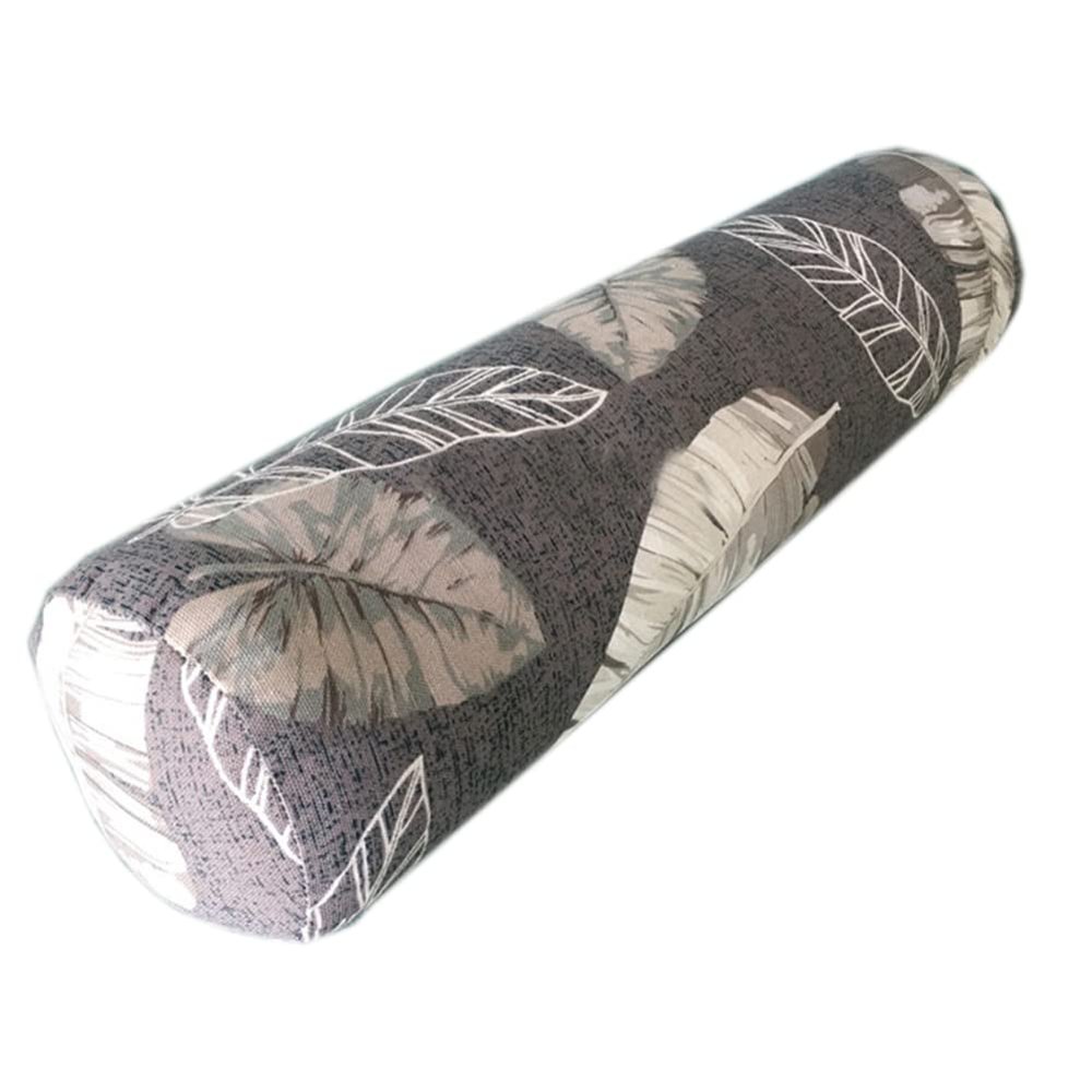 Tingting's Dream Canvas Cloth Long Bolster Pillow Sofa Cylinder Neck Pillow Sleeping Round Roll Pillow for Knees, Legs & Feet Support (1560cm, Gray)