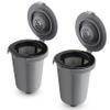 FOTRIC Reusable Filter Cup for Cuisinart, Compatible with Cuisinart #SS-RFC HomeBarista Reusable Filter Cup, Dark Gray (2 Pack) view 1