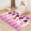 African Black Girl Area Rugs for Bedroom God Says You are Pink Girls Floor Rug for Living Room Ballerina Princess Carpets for Entrance Religious Room Decor Gift, 59" x 39" (3.3 x 5 Feet) view 4