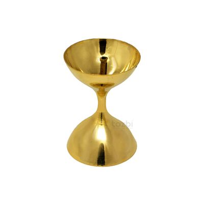 Brass Deep Diya/Samai Deep/Pyali Deep Diya (Non Detachable) (Set of 1, Height 8 cm)