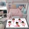 Black Magic Girls&Boys Area Rug for Bedroom African American Cute Ballerina Princess Large Carpets White Sofa Floor Mat for Birthday Gift for Black Girls&Boys Bedroom Decor,59/''x39/''(3.3 x 5 Feet) view 4