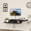 ChooChoo Floating TV Stand Shelf, Wall Mount Entertainment Center, 60 Media Console Stand for Living Room, Bedroom, Black view 3